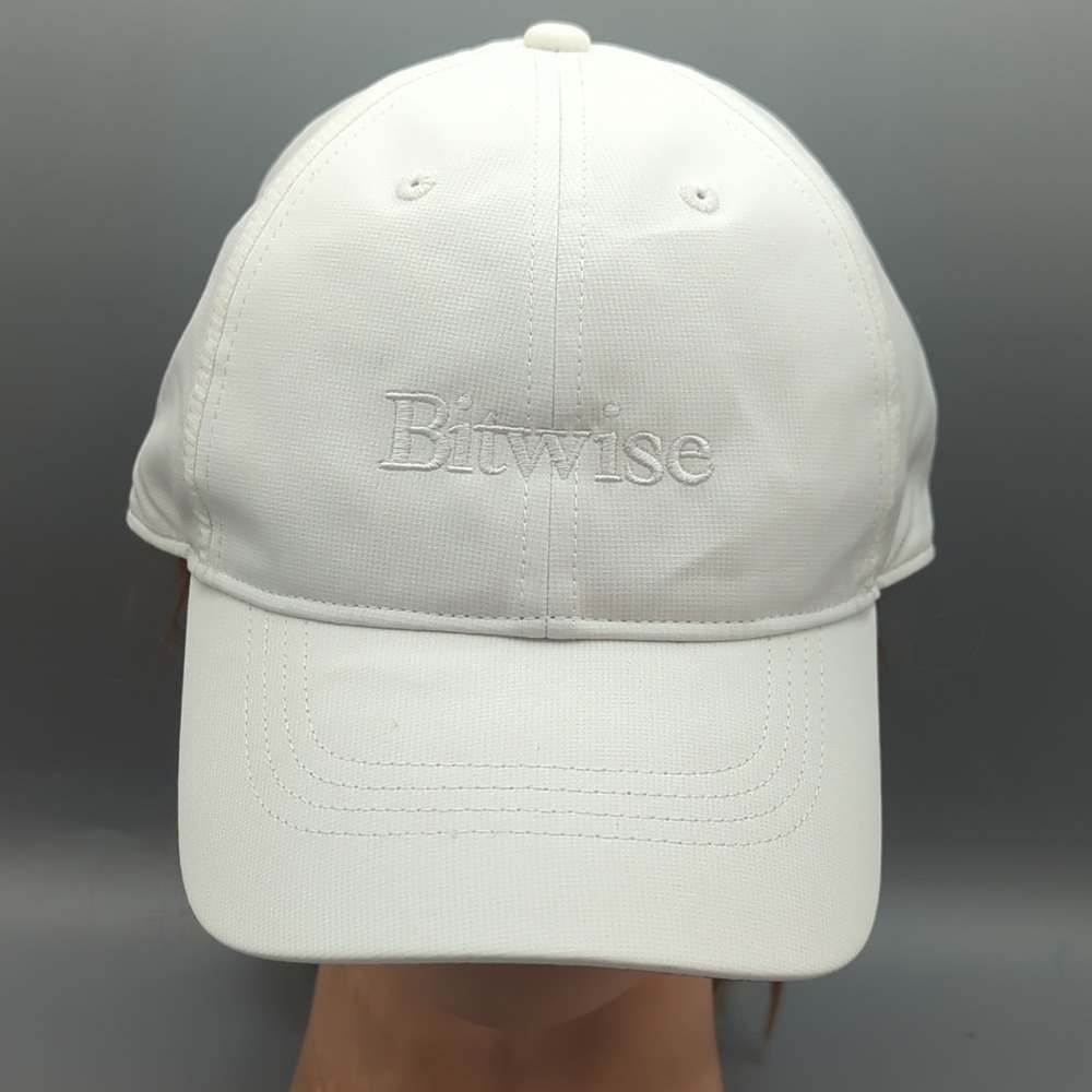 Bitwise Bitcoin Cryptocurrency Baseball Adjustable Hat Nike Club Cap M/L White